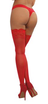 Dreamgirl Thigh High - One Size - Red