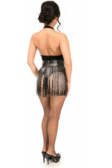 Daisy Corsets Celestial Faux Leather Fringe Skirt