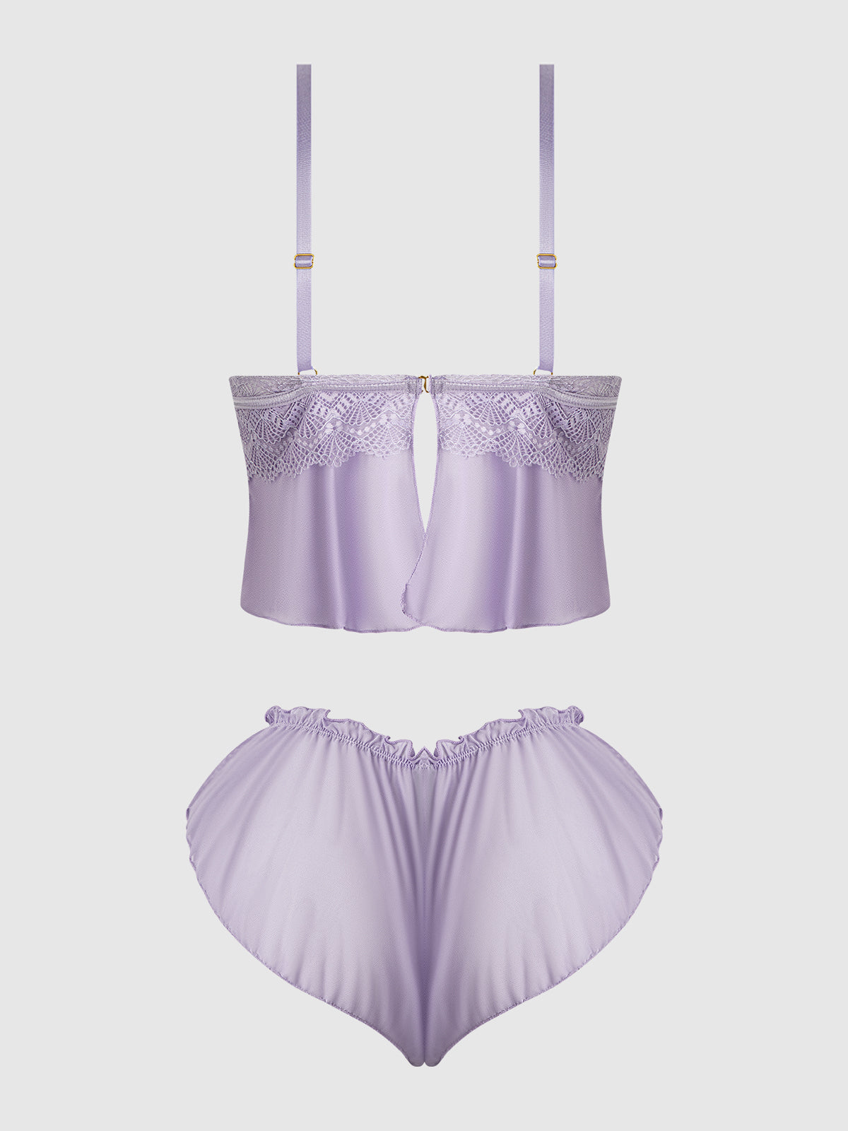 House of Desire Vivienne Cami and Tap Short Set Lavender
