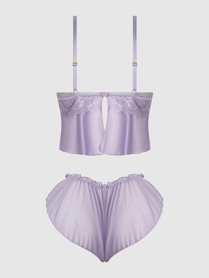 House of Desire Vivienne Cami and Tap Short Set Lavender