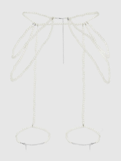 House of Desire Draped Pearl Garter