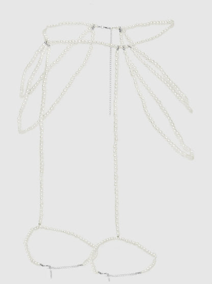 House of Desire Draped Pearl Garter