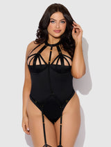 House of Desire Devon Micro Strappy Harness Teddy Black