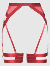 House of Desire Queen Devon Elastic Garter Crimson Red