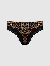 House of Desire Queen Devon Micro & Lace Tanga Leopard