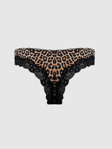 House of Desire Queen Devon Micro & Lace Tanga Leopard