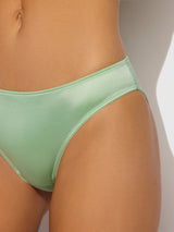 House of Desire Allegra Liquid Satin Hipster Regal Mint