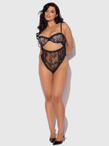 Jocelyn Satin & Lace Underwire Teddy