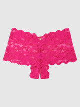 House of Desire Queen Bella Lace Crotchless Cheeky Pink Dragon