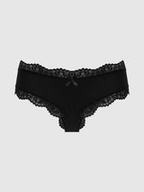House of Desire Queen Vera Micro & Lace Trim G-string Black