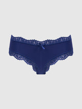 House of Desire Queen Vera Micro & Lace Trim G-string Sapphire