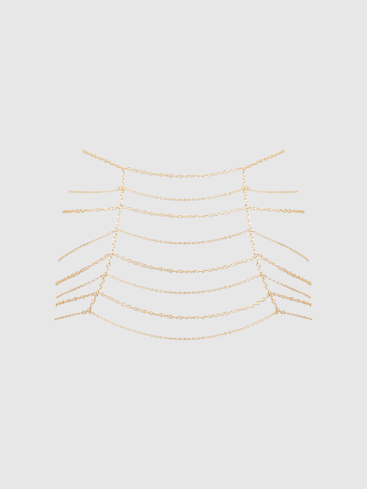 House of Desire Chain Draped Skirt Gold