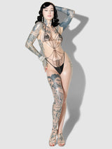 House of Desire Black Rhinestone Teddy