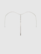 House of Desire Chainmail Rhinestone Thong Silver