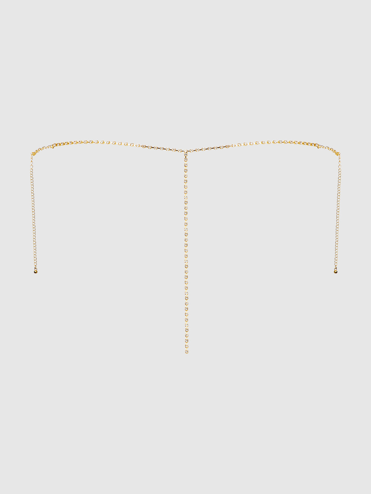House of Desire Rhinestone V-Front G-String Panty Gold