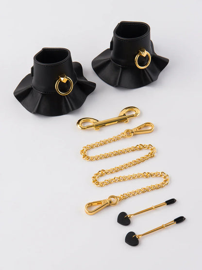 House of Desire Bond Leather-like Handcuffs & Clamps