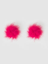 House of Desire Round Feather Pasties Pink Dragon