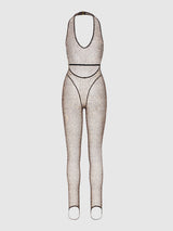 House of Desire Queen Chantal Leopard Mesh Catsuit
