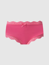 House of Desire Queen Vera Micro & Lace Trim Strappy Back Cheeky Candy Pink