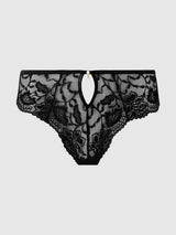 House of Desire Queen Gigi Stretch Lace Keyhole Tanga Black