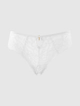House of Desire Queen Gigi Stretch Lace Keyhole Tanga Ivory