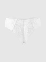 House of Desire Queen Gigi Stretch Lace Keyhole Tanga Ivory