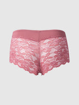 House of Desire Caitlin Lace & Micro High Waist Cheeky Rose Pink