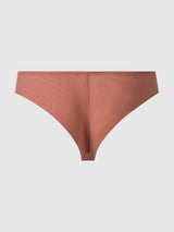 House of Desire Quin No Show Micro & Mesh Back Tanga Rose Dawn