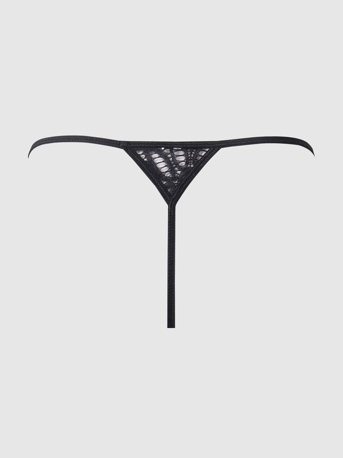 House of Desire Felicia Leopard Mesh & Lace Bra, Garter & G-String Set