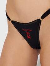 House of Desire Dragon Stretch Cotton G-string 3 Pack Black