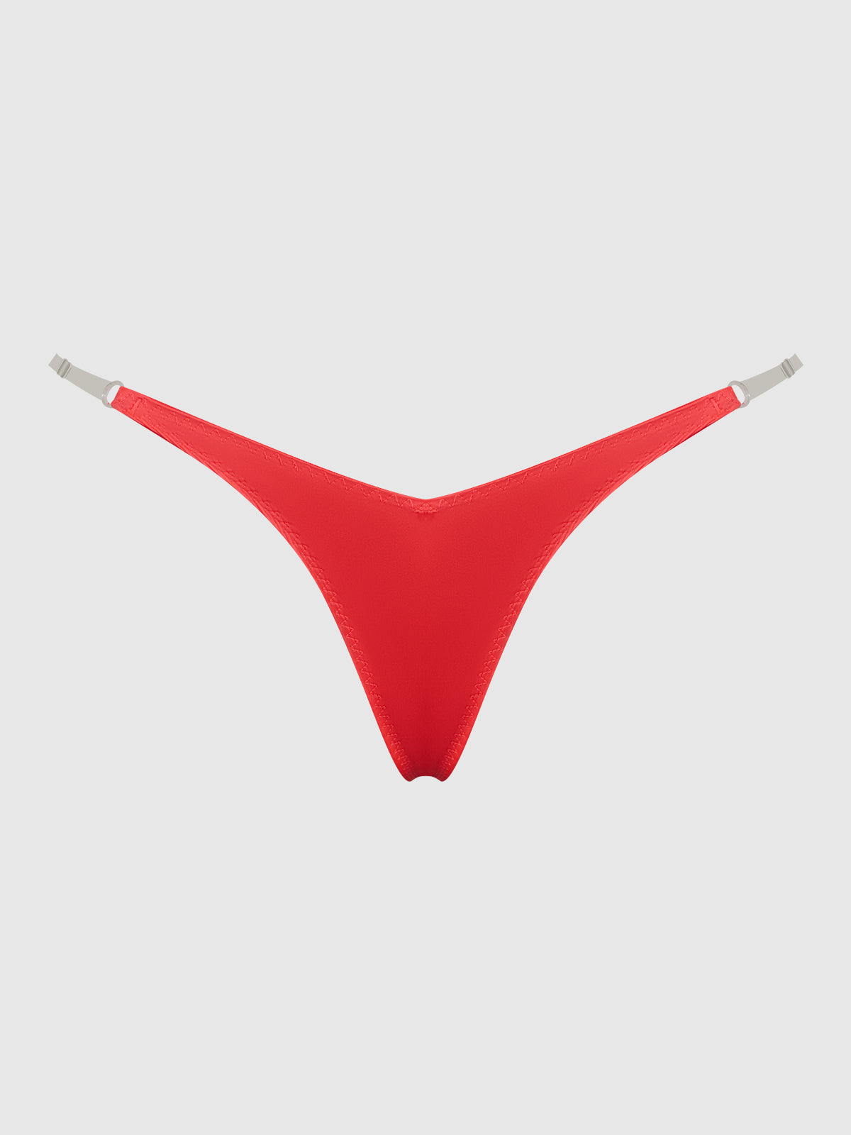 House of Desire Krystal Clear Strap Thong Coral Orange