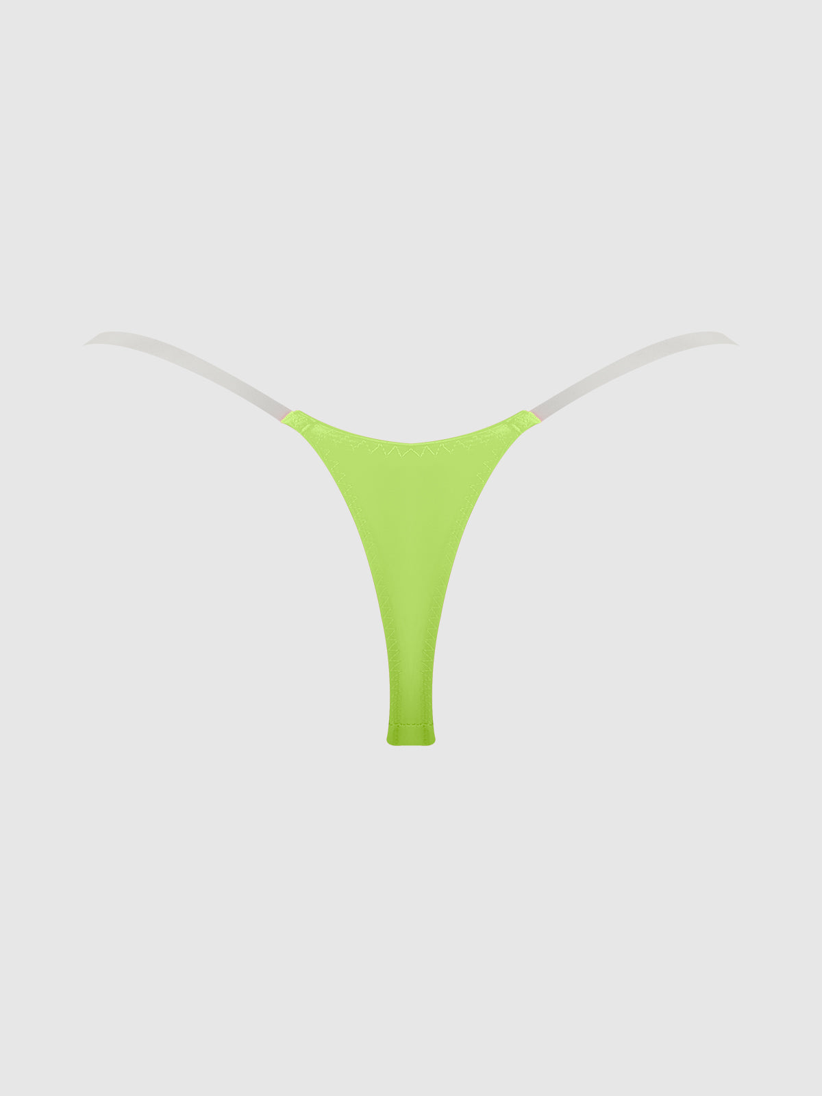 House of Desire Krystal Clear Strap Thong Lime