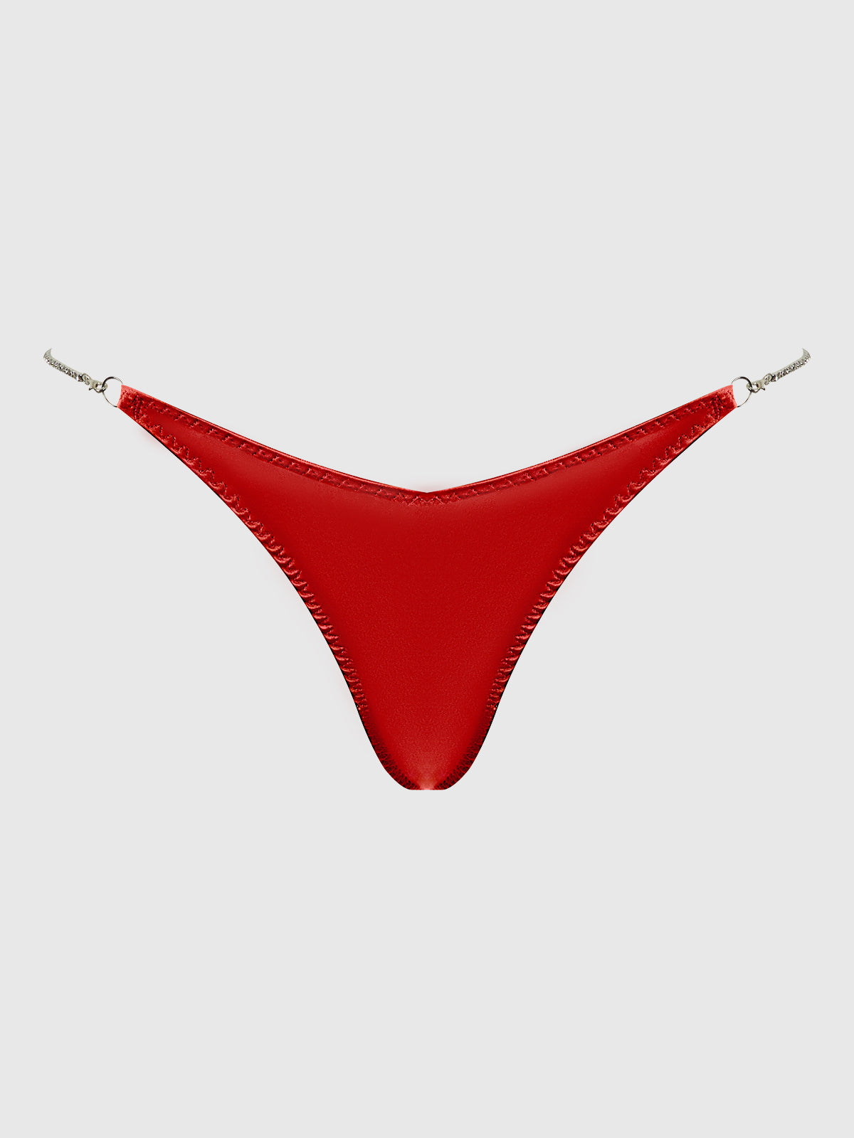 House of Desire Krystal Rhinestone Side G-String Red