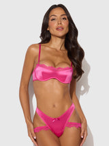 House of Desire Issadora Oilslick & Lace Push Up & Strappy Back Tanga