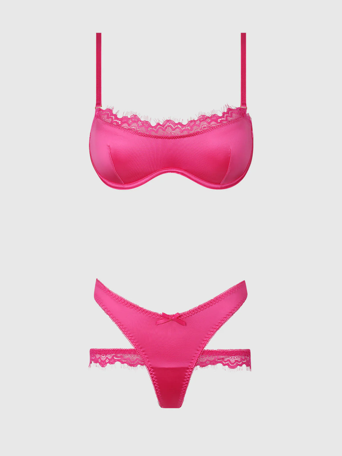 House of Desire Issadora Oilslick & Lace Push Up & Strappy Back Tanga