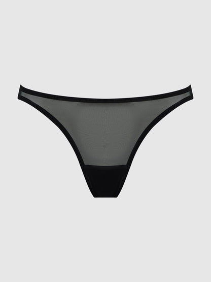 House of Desire Eve Mesh & Chain Open Caged Back Hipster Panty
