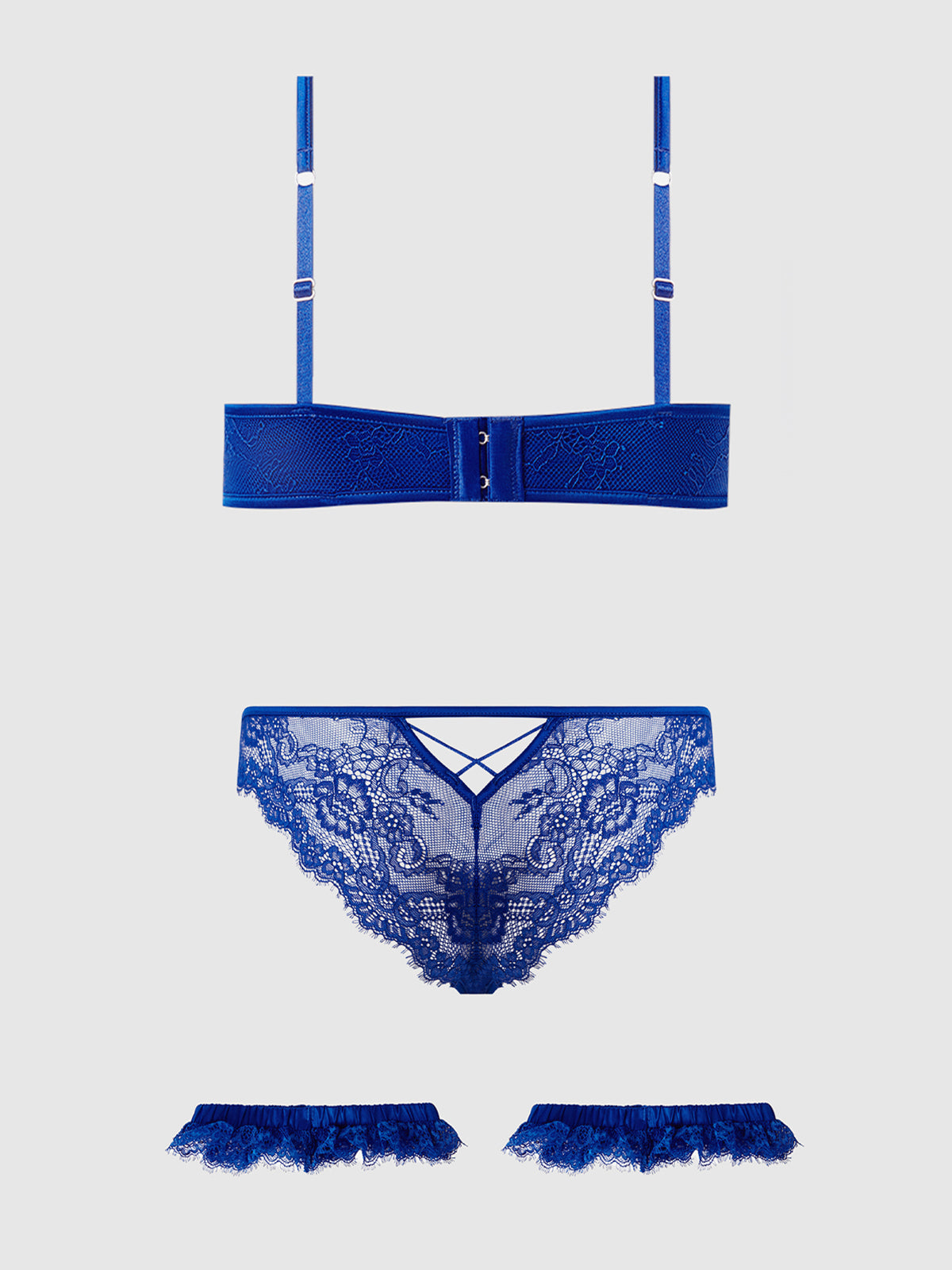 House of Desire Madeline Bra Set Cobalt Blue