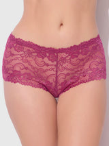House of Desire Caitlin Floral Lace Cheeky Fuchsia
