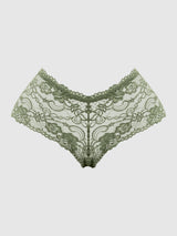 House of Desire Queen Caitlin Floral Lace Cheeky Sage