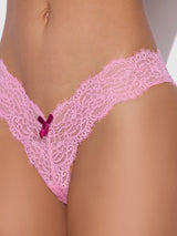 House of Desire Queen Lana Lace V-thong Bubblegum Pink
