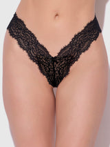 House of Desire Lana Lace V-thong Black