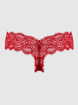 House of Desire Queen Lana Lace V-thong Crimson Red