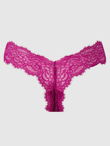 House of Desire Lana Lace V-thong Rasberry
