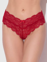 House of Desire Lana Lace V Front G-string Crimson Red