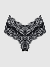 House of Desire Queen Lana Lace V-cheeky Black
