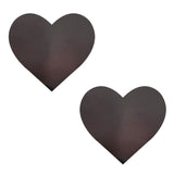 Neva Nude Temperature Reactive Heart Pasties - Neon Pink