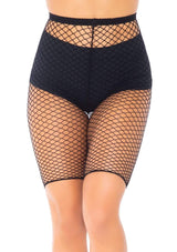 Leg Avenue Industrial Fishnet Biker Shorts