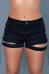BeWicked Nowhere to Run Shorts Black