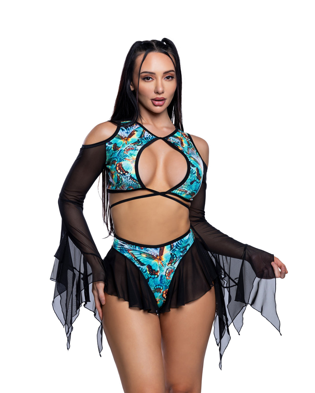 J. Valentine Butterfly Flow Top