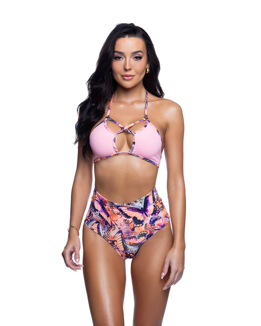 J. Valentine Criss-Cross Halter Top
